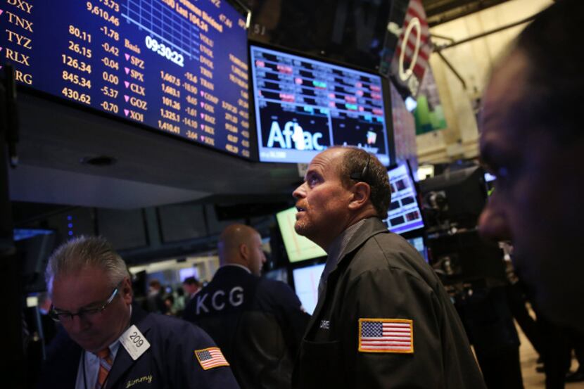 As a U.S. government shutdown loomed, stocks fell sharply in the opening minutes of trading...
