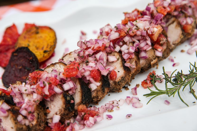 Grilled Pork Tenderloin With Texas Blood Orange Pico 