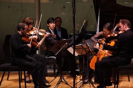 Pianist Haochan Zhang and the world-acclaimed Brentano String Quartet, performed Franck...