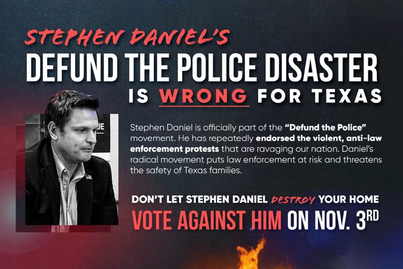 A mailer from conservative group Club for Growth claiming Democratic candidate Stephen...