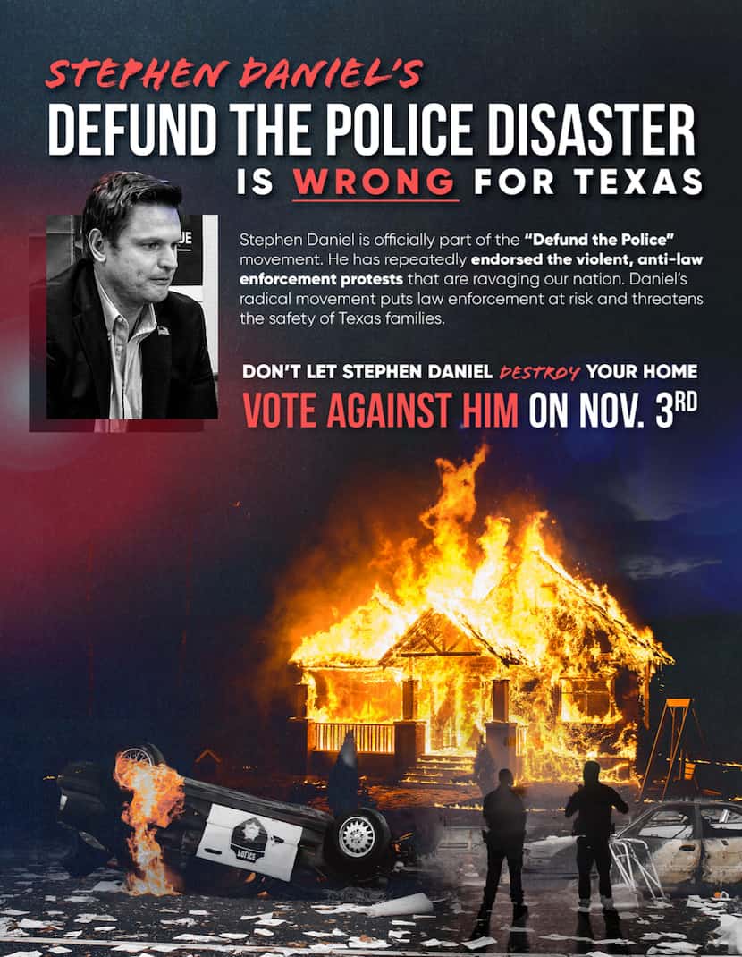 A mailer from conservative group Club for Growth claiming Democratic candidate Stephen...