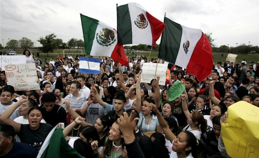 Students from Dallas ISD's Sunset High School, Molina High School, Townview Magnet Center...