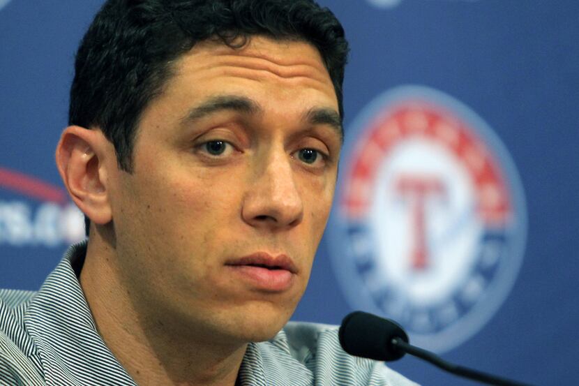 Texas Rangers general manager Jon Daniels talks about the Rangers' signing of slugger Manny...