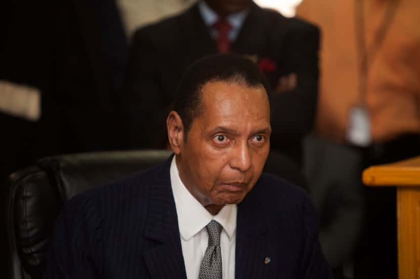 In this Feb. 28, 2013 file photo, former Haitian dictator Jean-Claude Duvalier, known as...