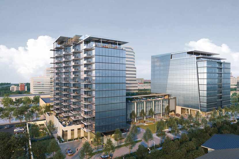 Lincoln Property Co. plans to building two towers - one with offices and one residential -...