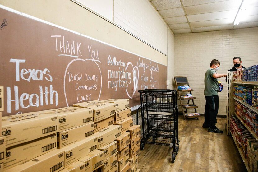 The grocery store doesn't accept cash. Students can earn points to cash in through good...