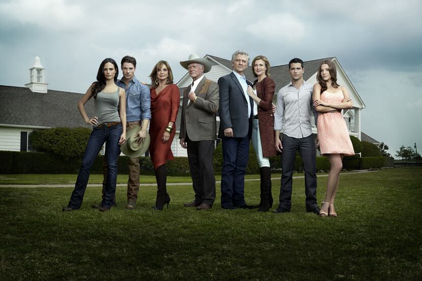 The cast of TNT's new Dallas (from left): Jordana Brewster, Josh Henderson, Linda Gray,...