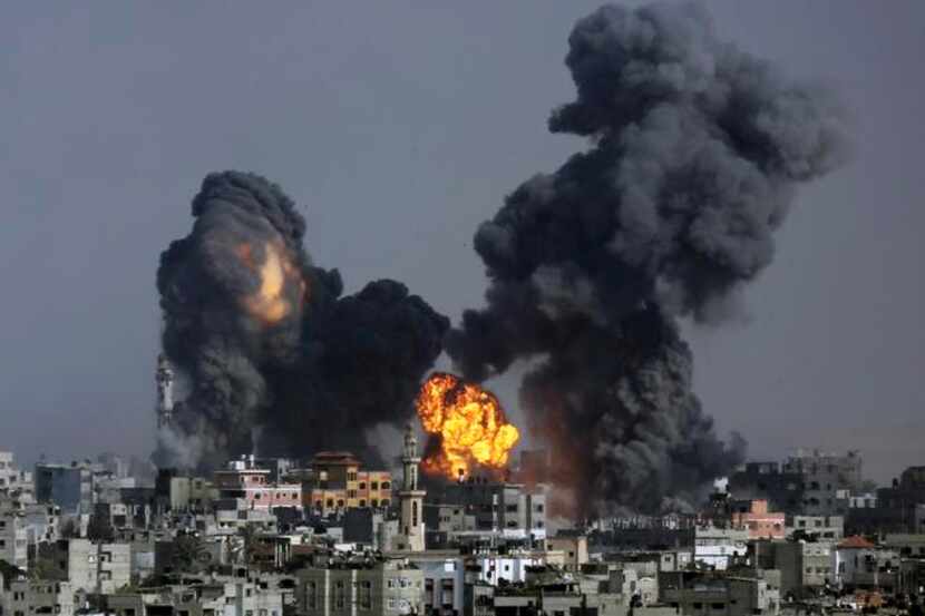 
Israel pounded Gaza City and other targets with airstrikes Tuesday. As the fighting raged...