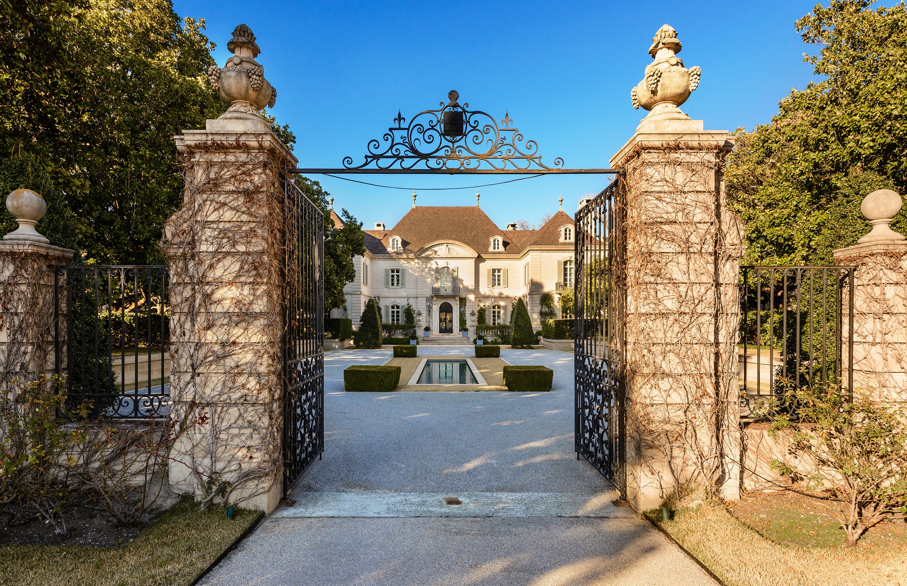 The Crespi Estate on Walnut Hill Lane in North Dallas dates to the 1930s.