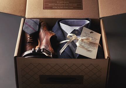 The best things come to those who wait, right? You pay for his first trunk from Trunk Club,...