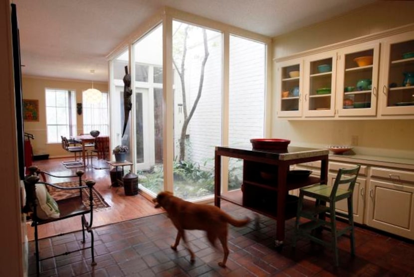 
Sheila Brenner's atrium and kitchen area, on Thursday, June 06, 2014 in Dallas. Brenner's...