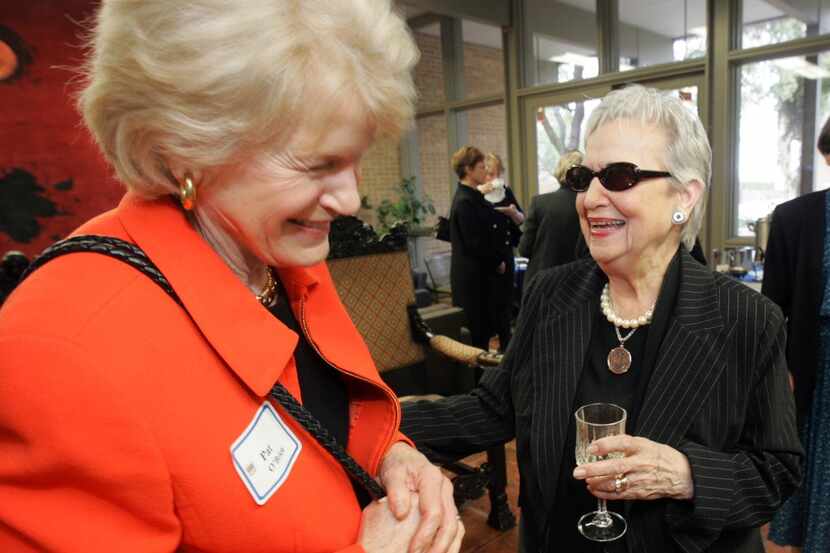 The work  of professor Louise Cowan (left), with Pat O’Brien in 2006, lives on through the...
