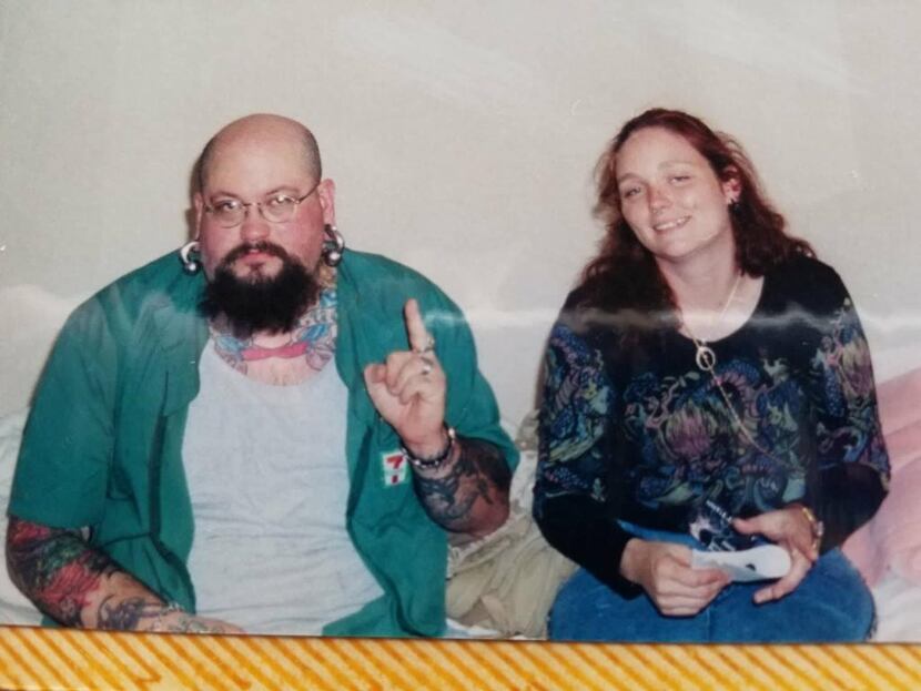 This photo of Sarah-Raspberry Farmer's parents — Troy Jason Farmer and Christine Sexton —...