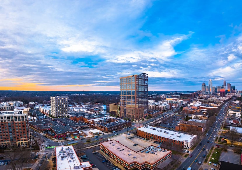 A rendering of what Lowe's new tech center will look like in a  growing uptown area of...