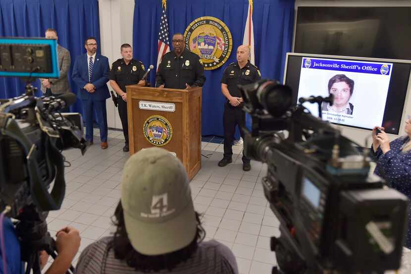 A photograph of the gunman who killed 3 Black people in Jacksonville, Fla., last weekend is...