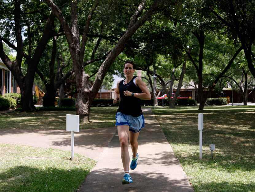 Dr. Riva Rahl, preventive medicine physician at Cooper Clinic Platinum, goes for a run. She...