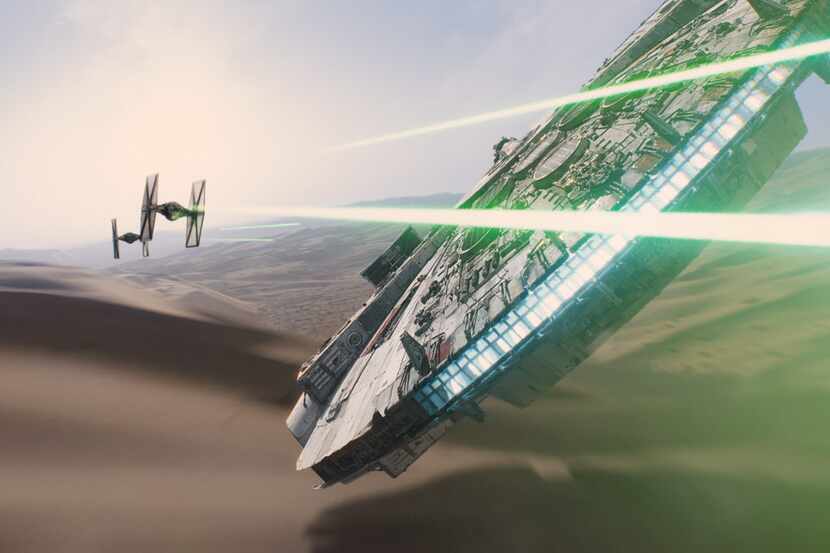 In this image released by Disney, a scene is shown from the upcoming film, "Star Wars: The...