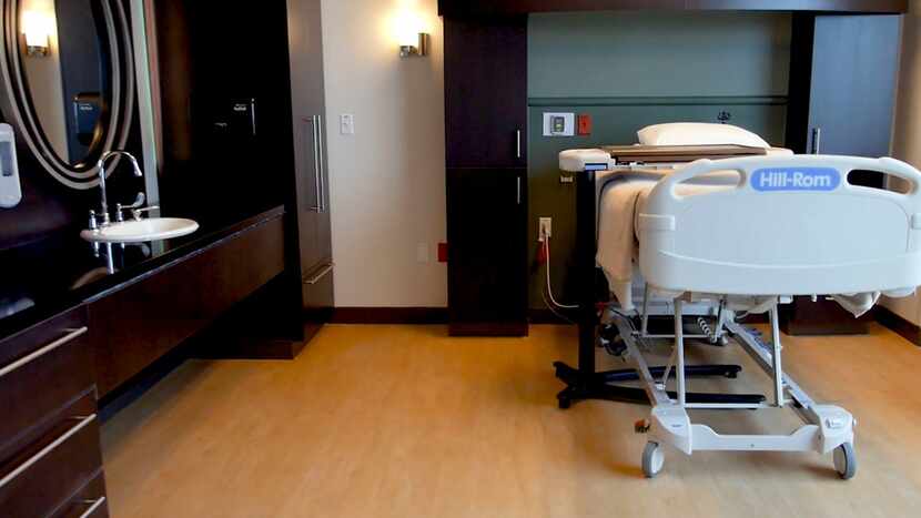 A view of a patient room in the facility that will house the Medical City Heart Hospital and...