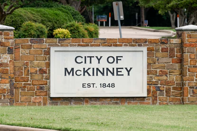 A sign for the city of McKinney pictured on Saturday, June 10, 2023, in McKinney, Texas.