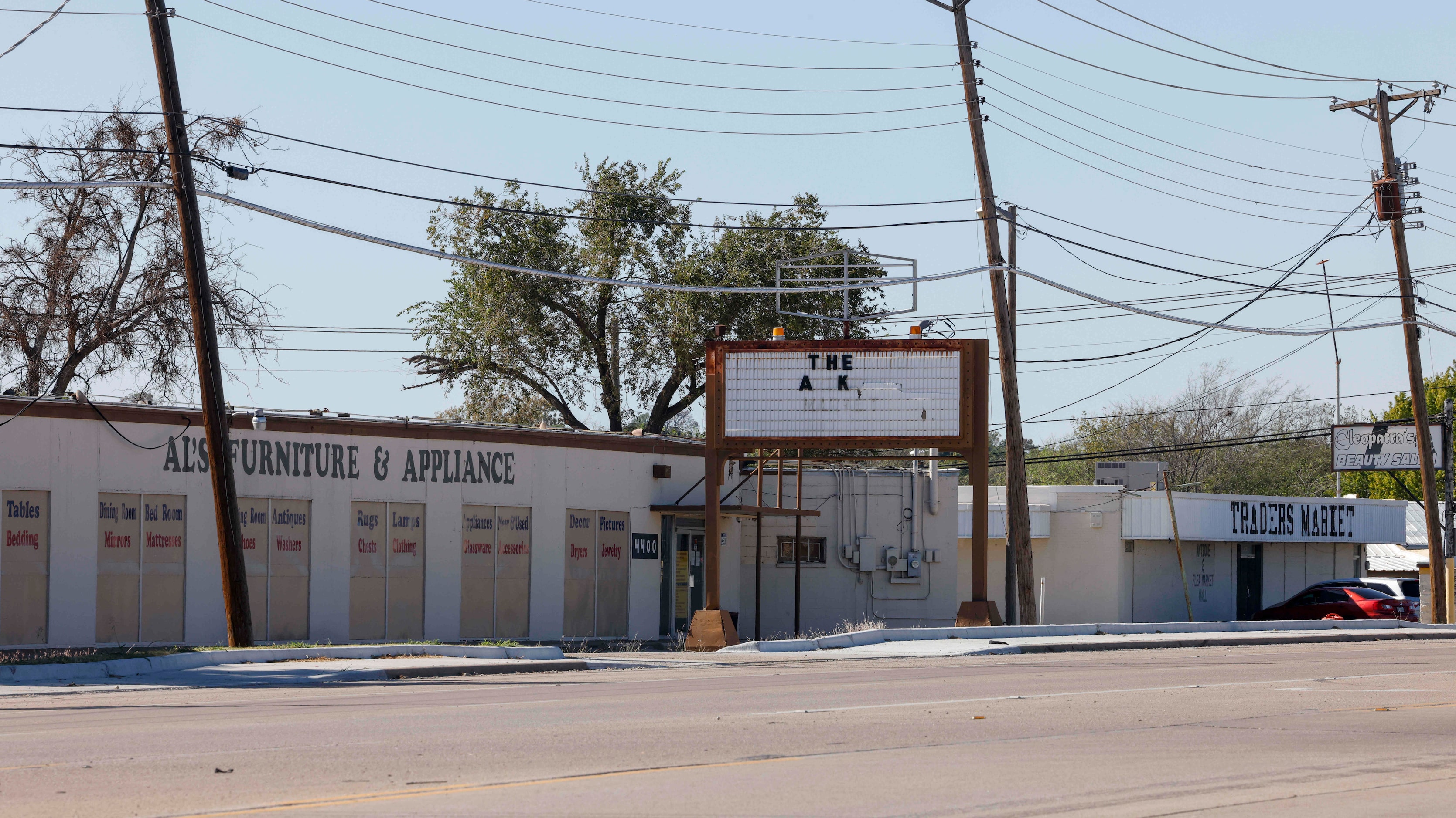 Al's Furniture & Flea Market sits next to Traders Market along Mansfield Highway in Forest...