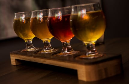 Grab a flight at Trinity Cider in Deep Ellum. This one features cucumber, pear, rose and dry...