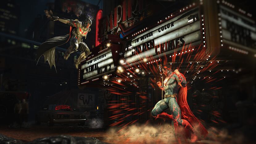 Batman and Superman battle it out in Injustice 2.