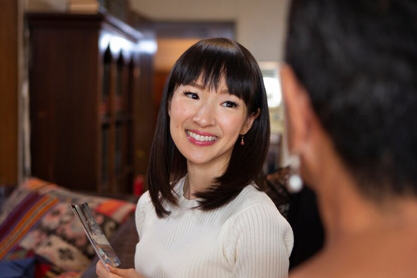 This image released by Netflix shows Marie Kondo in a scene from her series "Tidying Up with...