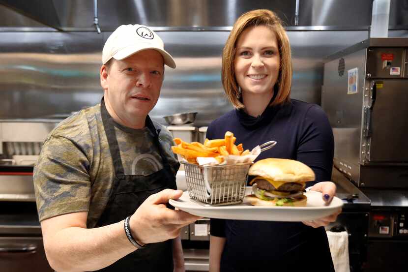Wahlburgers co-founder Paul Wahlberg showed Dallas Morning News restaurant reporter Sarah...