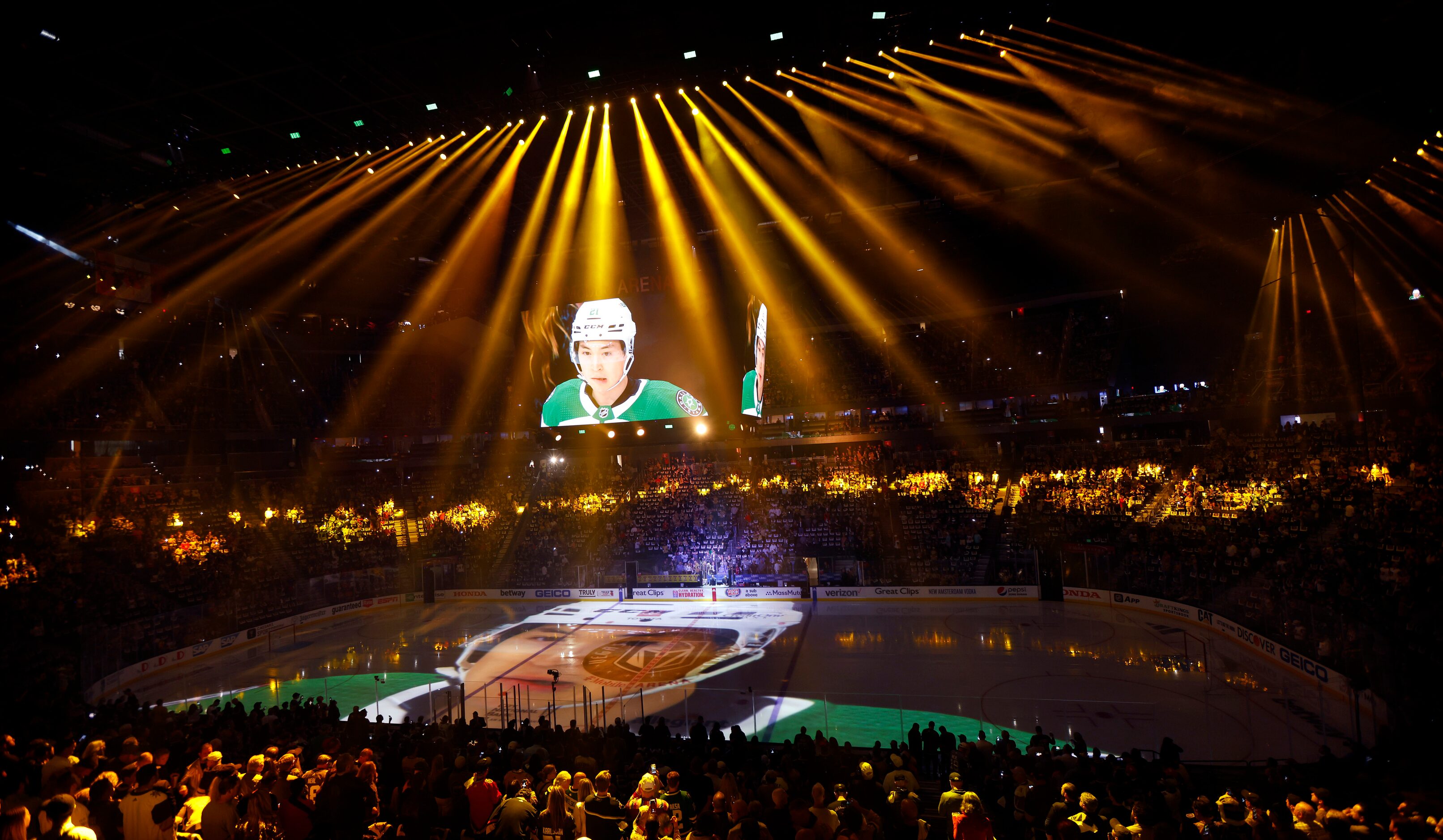 during the second period in Game 1 of the Stanley Cup Western Conference Finals in Las...