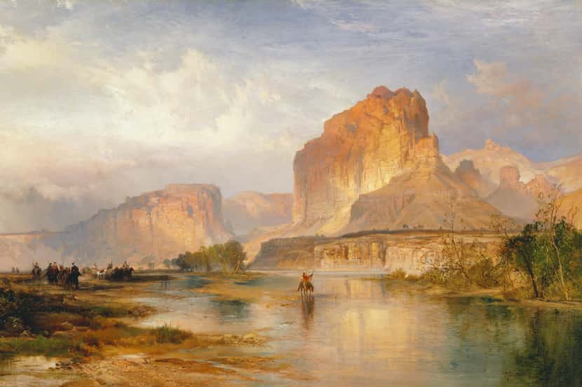 The Thomas Moran exhibition at the Amon Carter Museum of American Art includes grand natural...