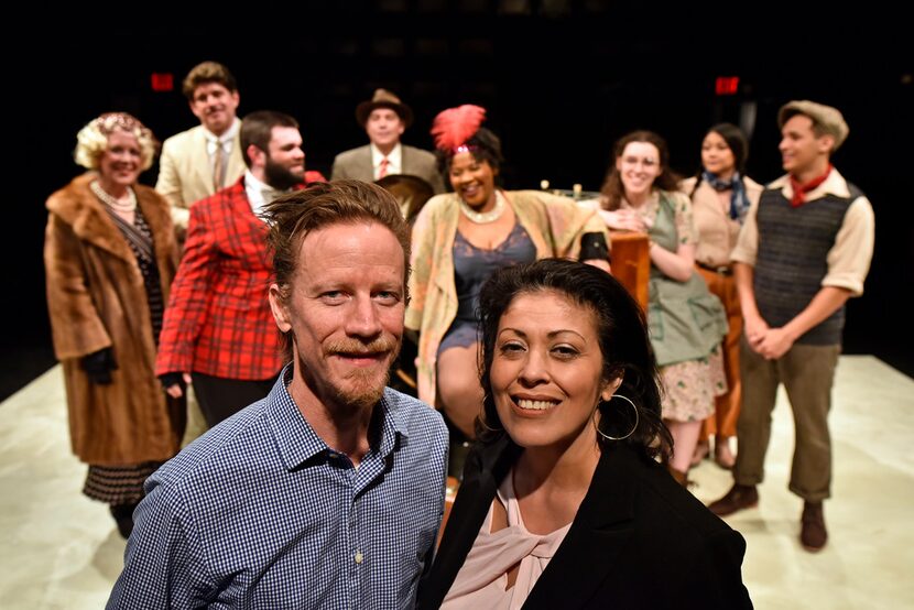 Co-writers David Goodwin and Christie Vela after a Saturday night preview of The Last One...