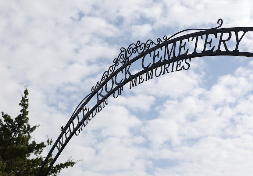 A new iron nameplate has been installed at the entrance to the historic cemetery.