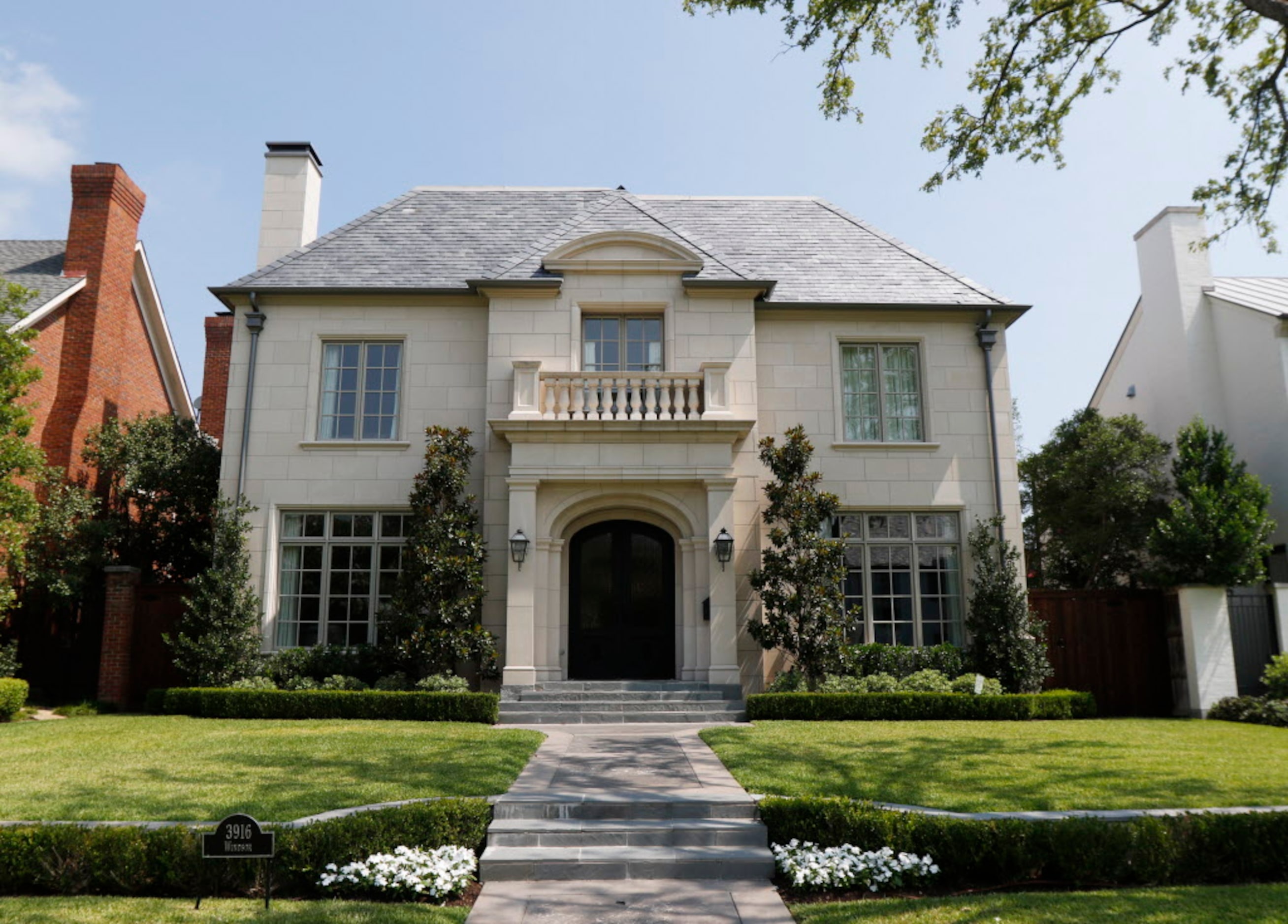 Home of SMU head football coach Chad and Paula Morris in Highland Park, Texas. Photo taken...