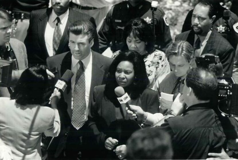 
Above left: Alec Baldwin and Whoopi Goldberg starred in Ghosts of Mississippi (1996).
