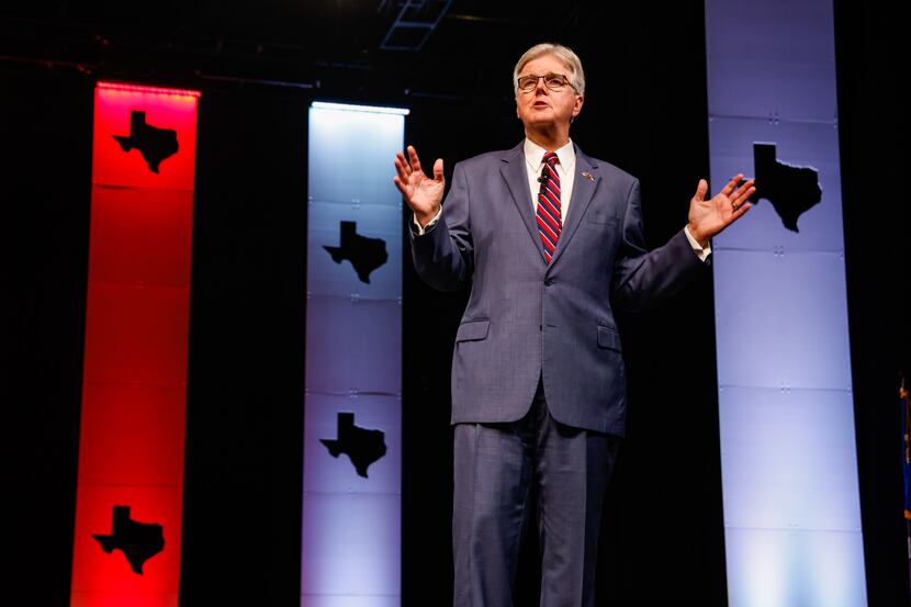 Lieutenant Governor of Texas Dan Patrick during a general meeting as part of the 2022...