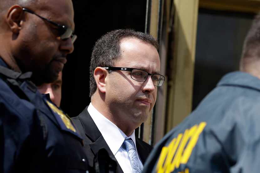 In this Aug. 19, 2015, file photo, former Subway pitchman Jared Fogle leaves the federal...