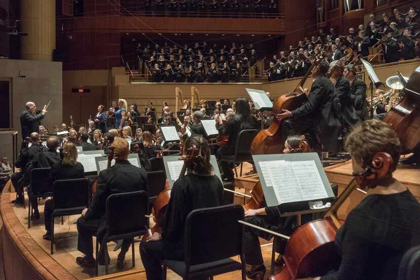The Dallas Symphony Orchestra performs Mahler Symphony No. 2 in C minor, "Resurrection" at...