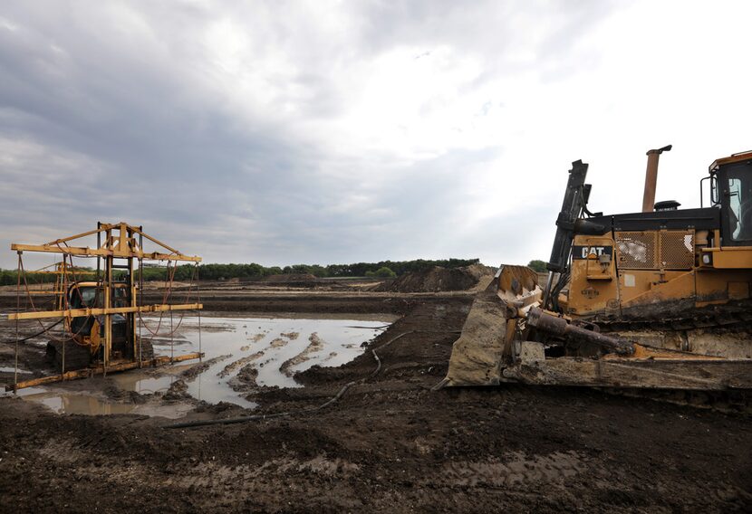 The new Collin College Technical Campus construction site in Allen.