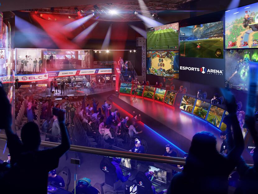 Esports Arena Las Vegas, which will boast a massive LED wall, is expected to host at least...