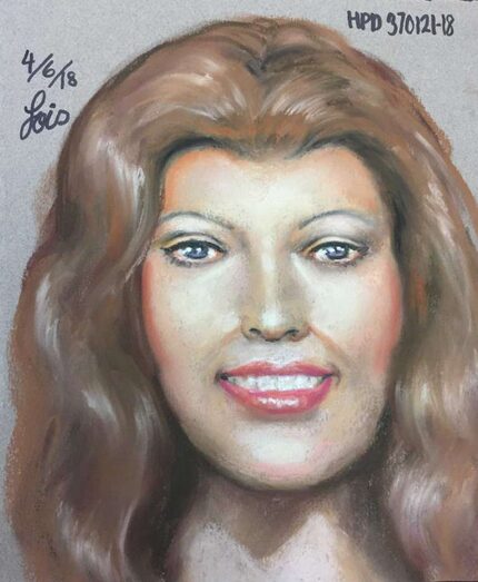 Drawing of the victim in the Texas case