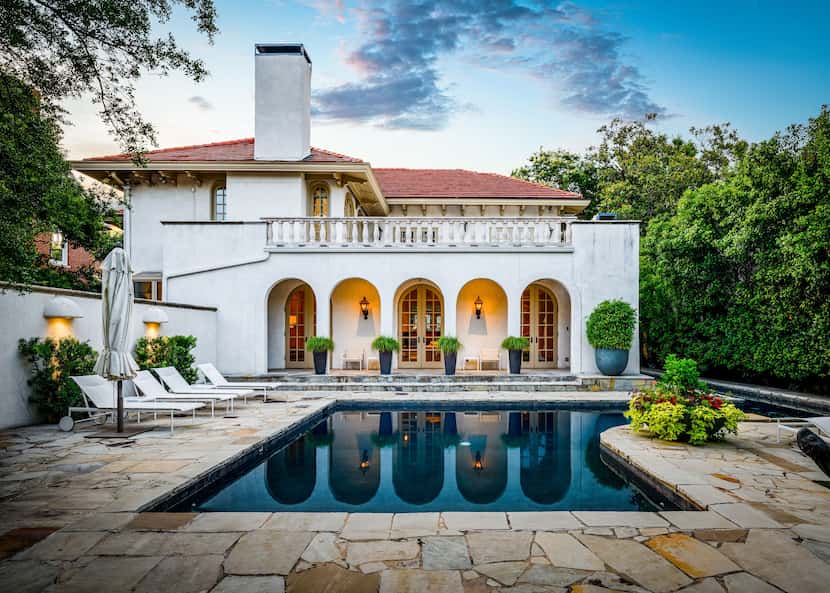 This 1920s family home at 3639 Beverly Drive in Highland Park boasts Spanish architectural...