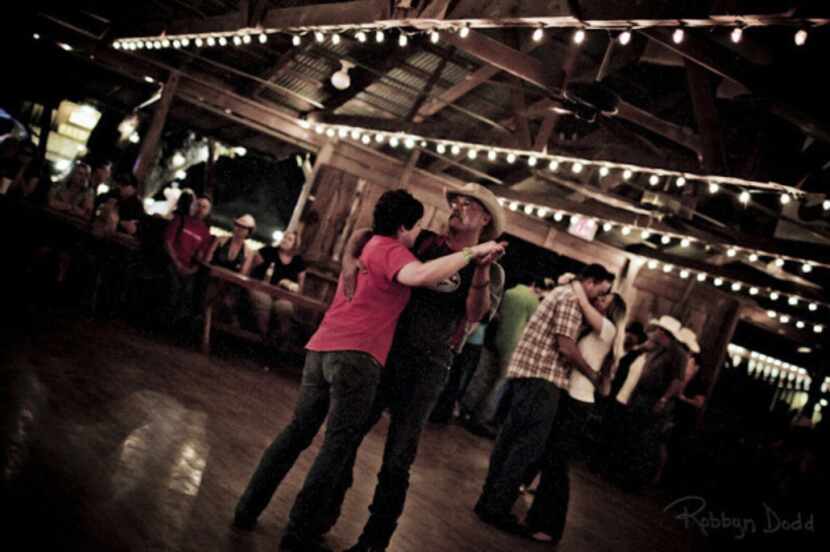 The dance hall in Luckenbach, Texas, is a fine place for two-stepping.