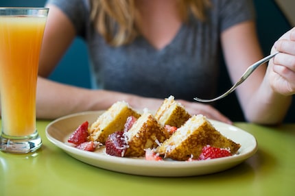 Snooze is moving into Dallas, Addison and Fort Worth. Here's the OMG French Toast: brioche...