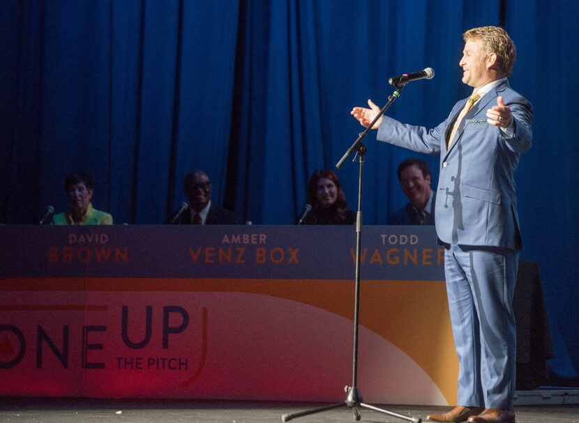 Daron Babcock, executive director of Bonton Farms, presented his pitch at OneUp The Pitch, a...