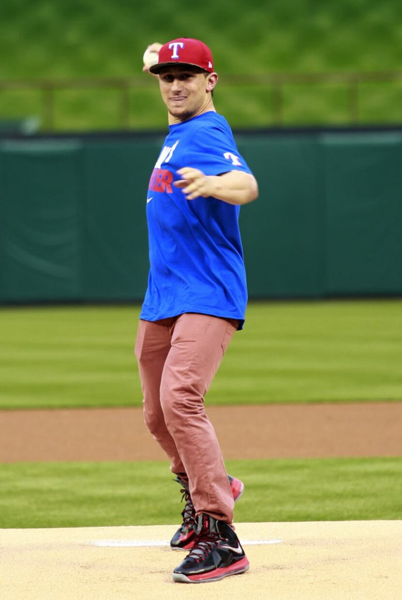 Alright, alright, alright: Actors, athletes, presidents among Rangers'  first-pitch celebrities