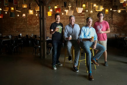 From left, George Esquivel, Matt Waller, Greg Leftwich and Steve Porcari at Four Corners...