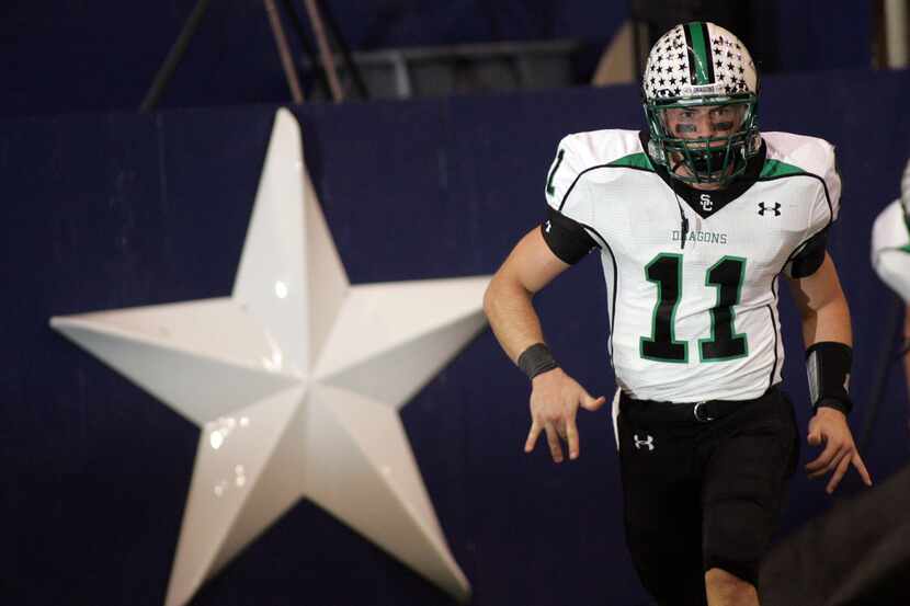 Riley Dodge, pictured during his days as a star quarterback at Southlake Carroll, will serve...