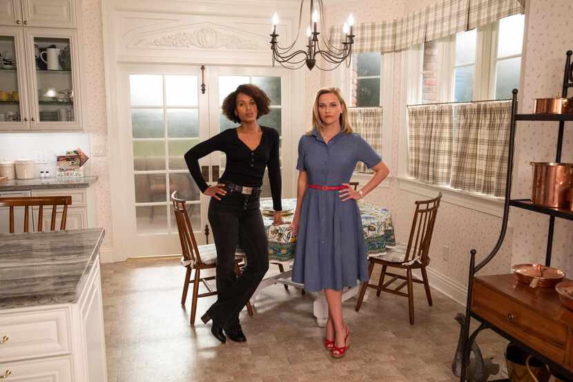 Kerry Washington, left, and Reese Witherspoon, from "Little Fires Everywhere." 
