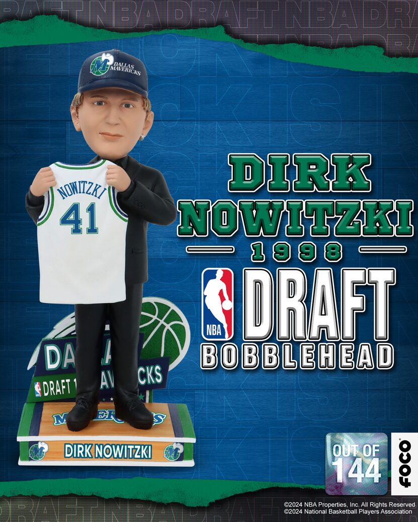 In honor of the 2024 NBA draft, FOCO has launched a Dirk Nowitzki Dallas Mavericks 1998...