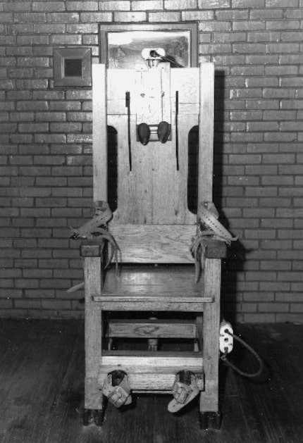 The Texas electric chair. Ladies, avert your gaze.